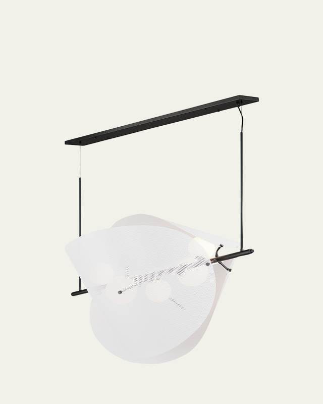 X Mat Sanders Chips 5-Light Linear Pendant Light